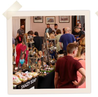 Inside the Town Hall on Market day