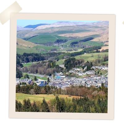 Langholm from the hills