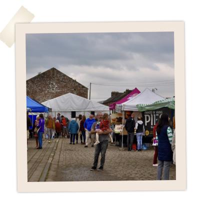 Annan Harbour Market in October